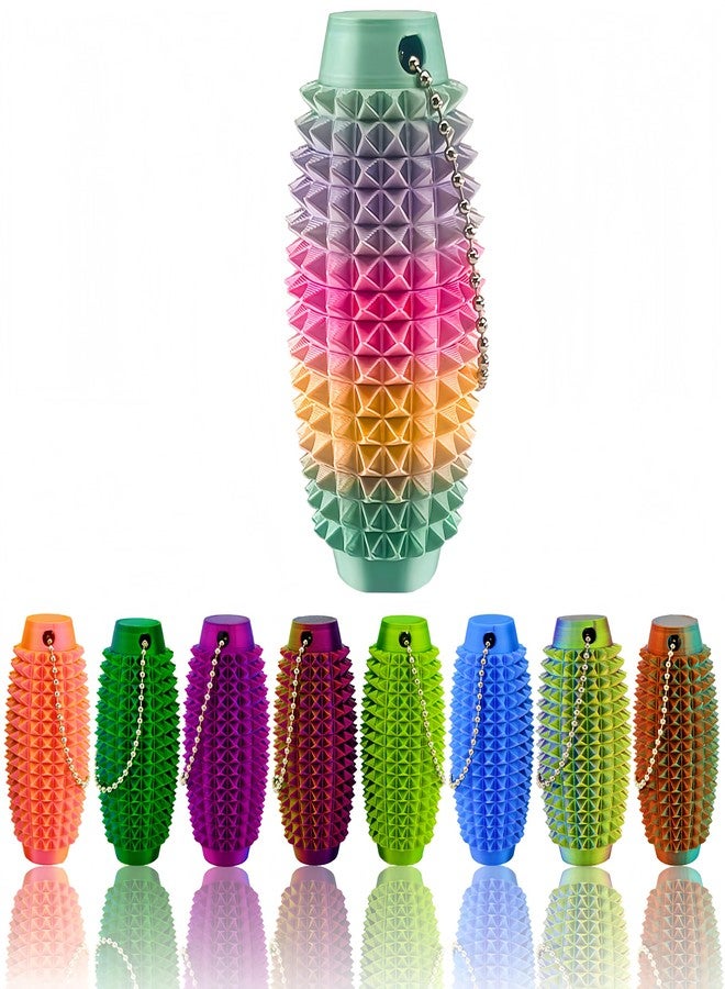 emeqzoa Upgrade Little Ouchies Pain Stim Fidget 3D Printed Fidget Toys Anxiety Relief Items,Handheld Fidget Toys,Adults & Teens Promotes Focus, Novelty Stress Relief for Christmas Birthday Gifts (Rainbow) - Image 1
